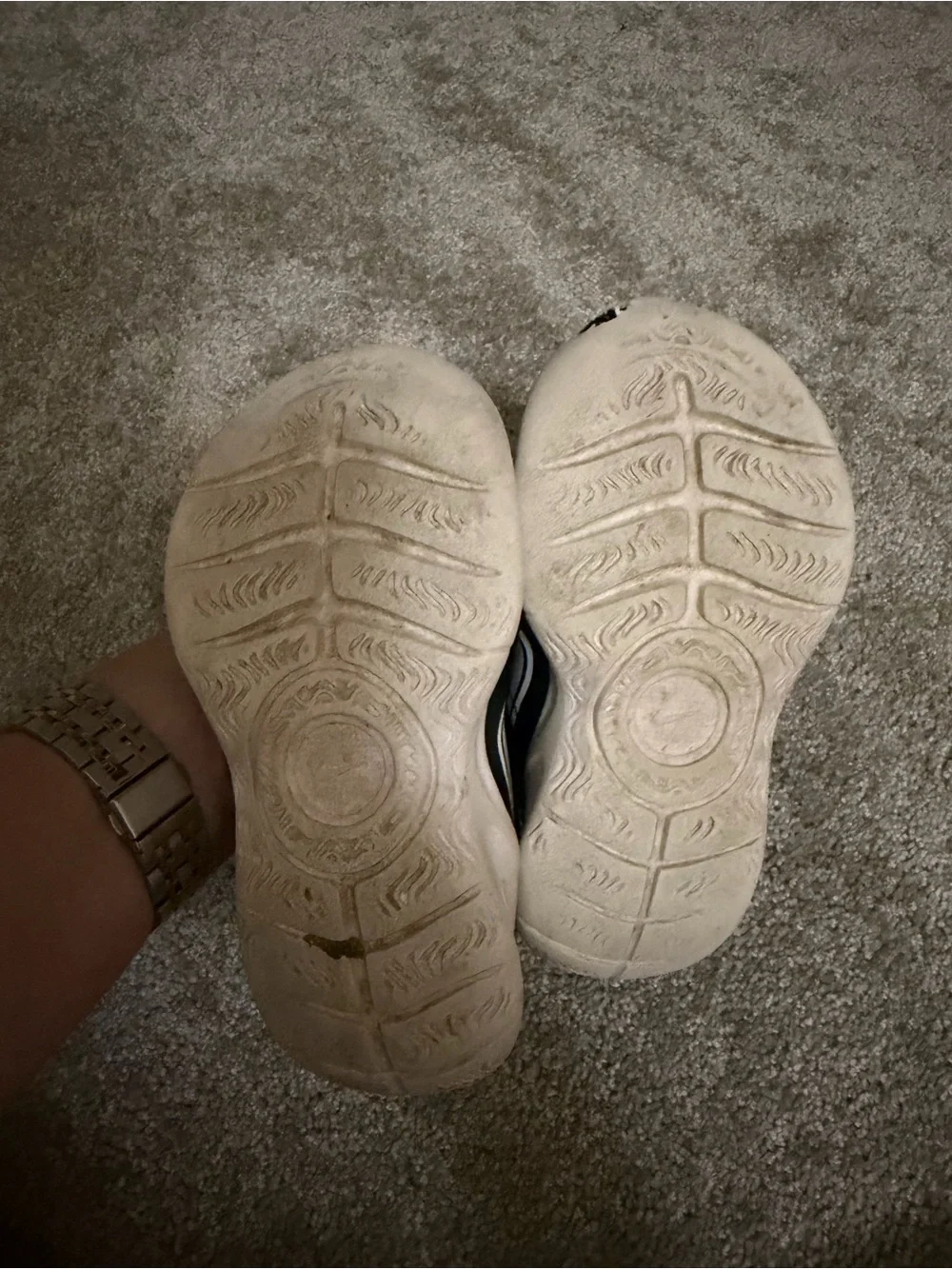 Nike Kids Black and White Velcro Slip-On Sneakers